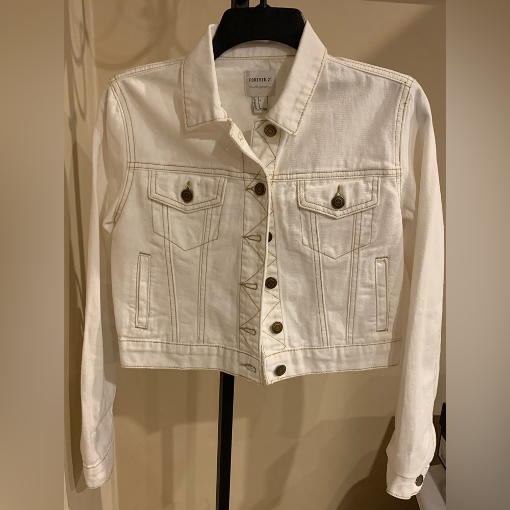 White Denim Jacket